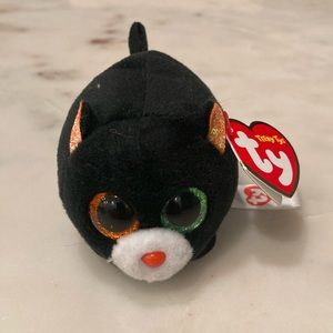 Ty Beanie Boos Teeny Tys Treat Halloween Black Cat Glitter Eyes plush